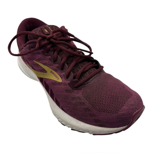 Brooks 7 Launch 6 Women's Running Shoes Size 6.5 Burgundy Purple Pink Sneakers - Picture 2 of 16